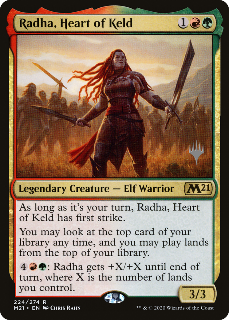 Radha, Heart of Keld (PPM21-224) [Promo Pack: Core Set 2021 Promos] Foil