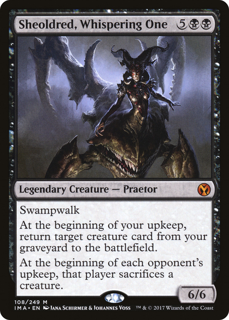 Sheoldred, Whispering One (IMA-108) [Iconic Masters]