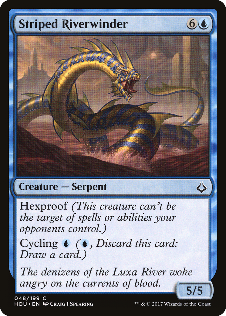 Striped Riverwinder (HOU-048) [Hour of Devastation]
