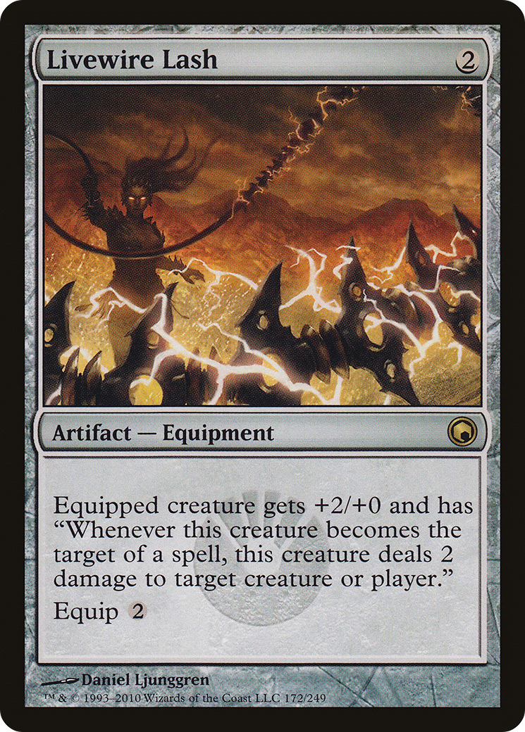 Livewire Lash (SOM-172) [Scars of Mirrodin] Foil