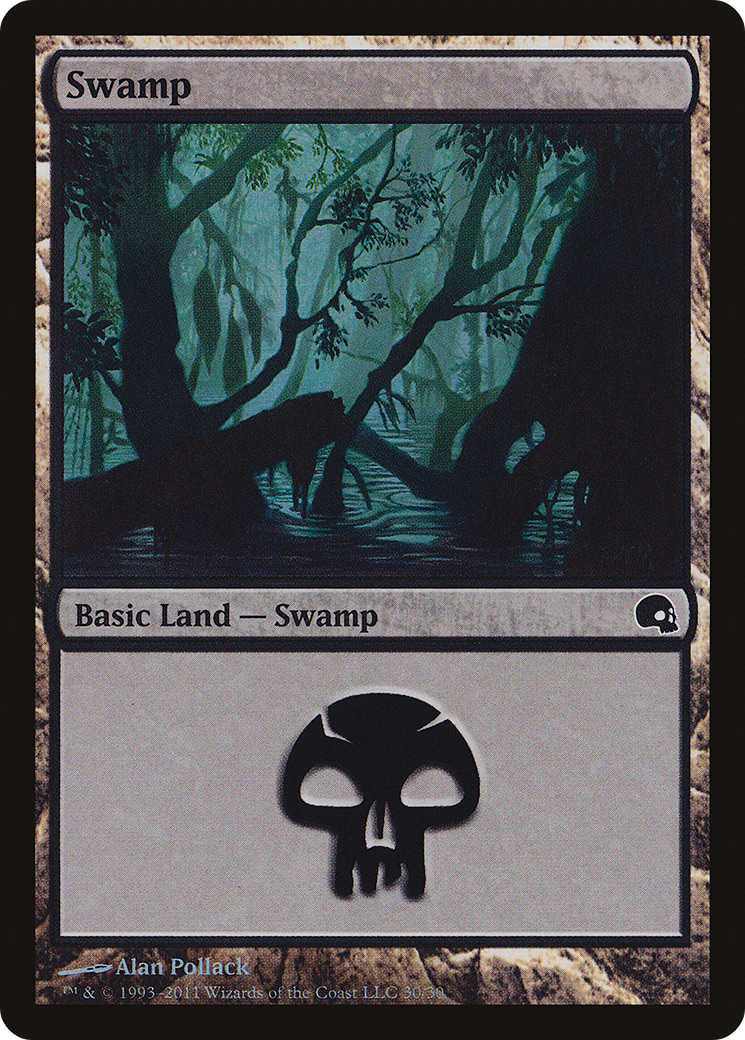 Swamp (GRV-030) [Premium Deck Series: Graveborn] Foil