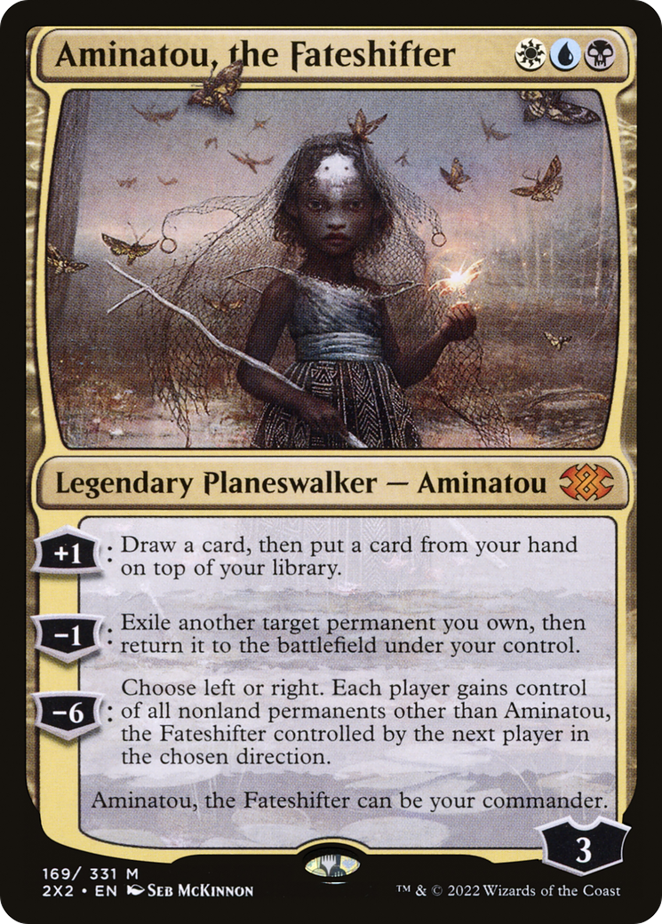 Aminatou, the Fateshifter (2X2-169) [Double Masters 2022] Foil