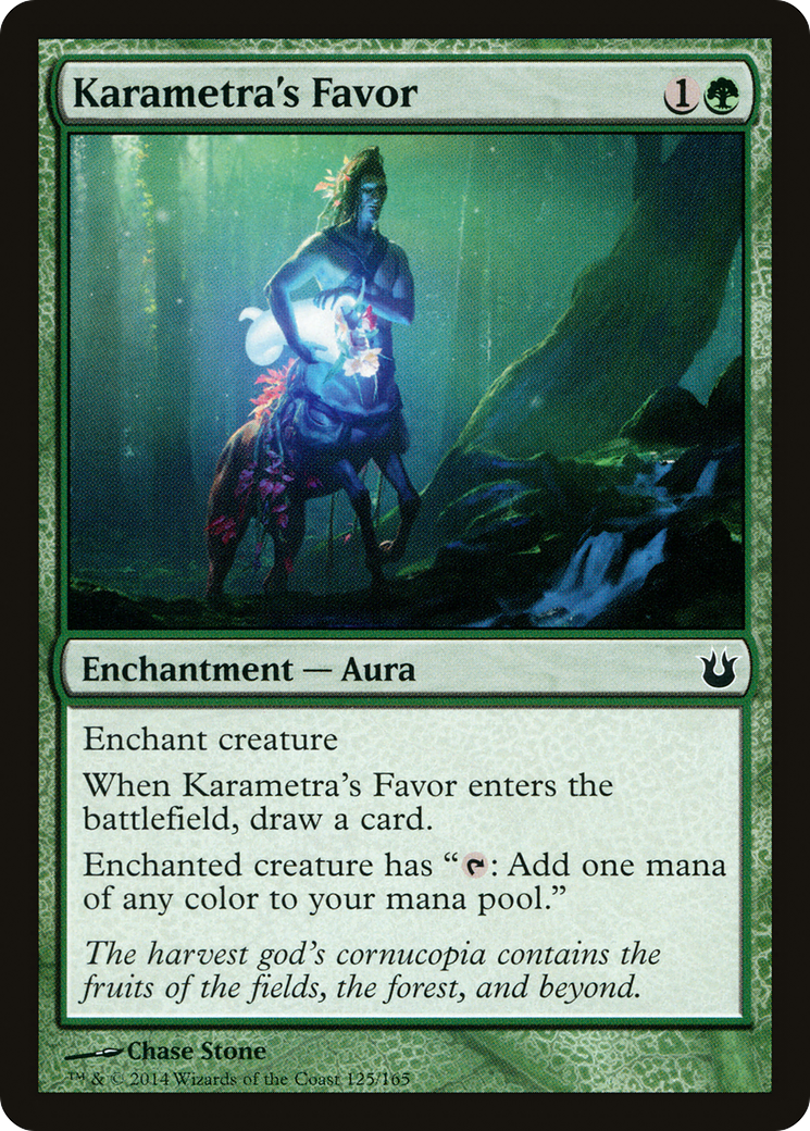 Karametra's Favor (BNG-125) [Born of the Gods] Foil