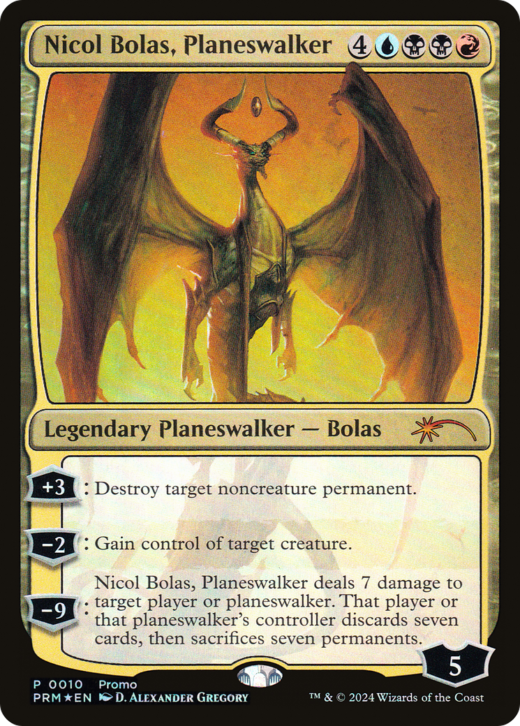 Nicol Bolas, Planeswalker (UMP-010) [Media and Collaboration Promos] Foil