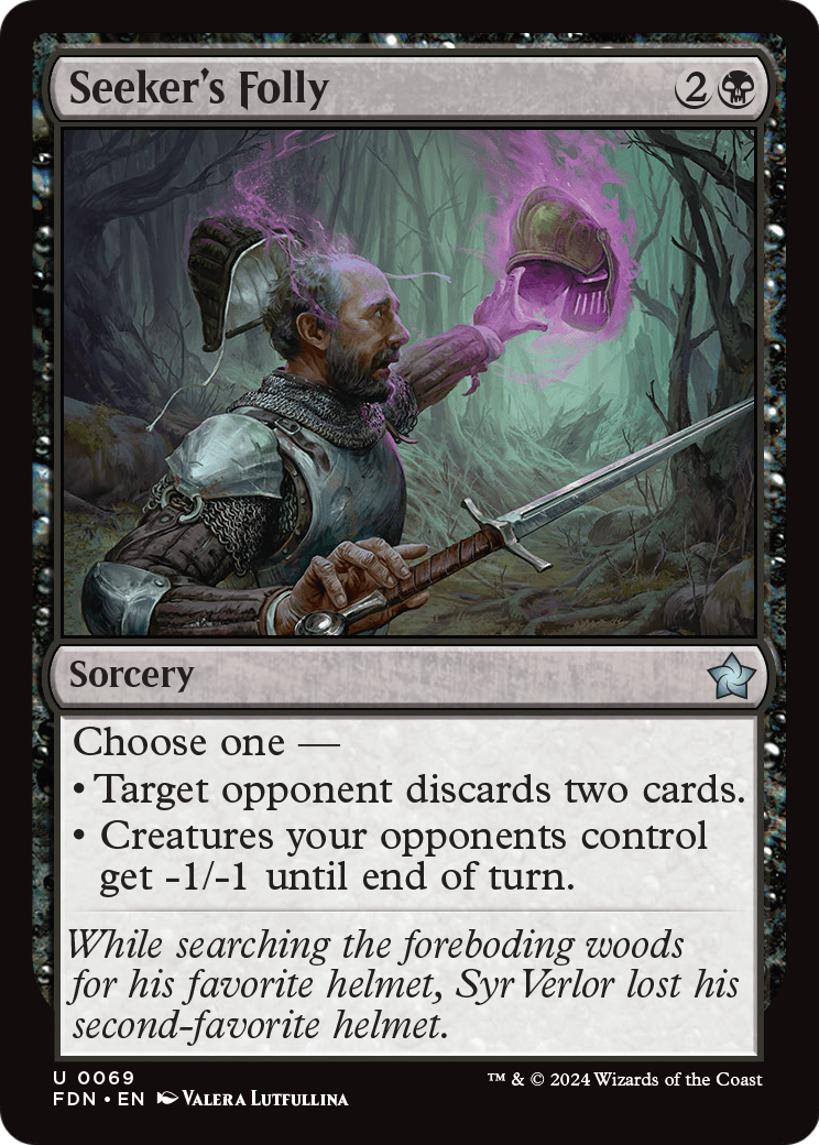 Seeker's Folly (FDN-069) [Foundations] Foil