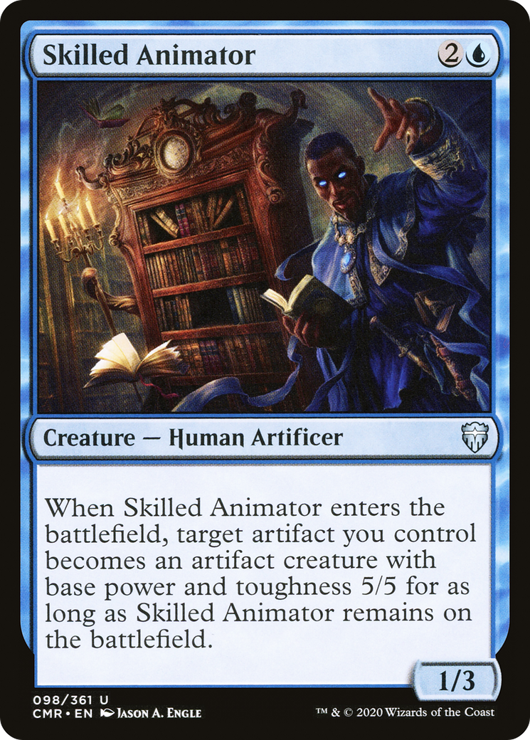 Skilled Animator (CMR-098) [Commander Legends] Foil
