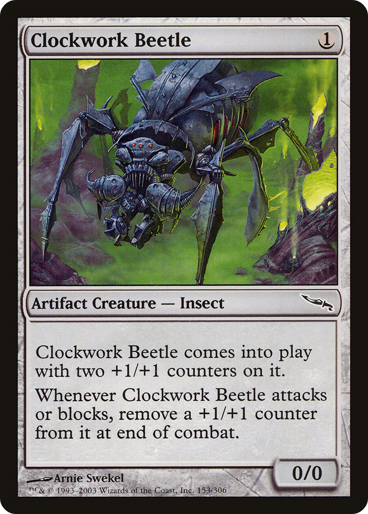 Clockwork Beetle (MRD-153) [Mirrodin] Foil