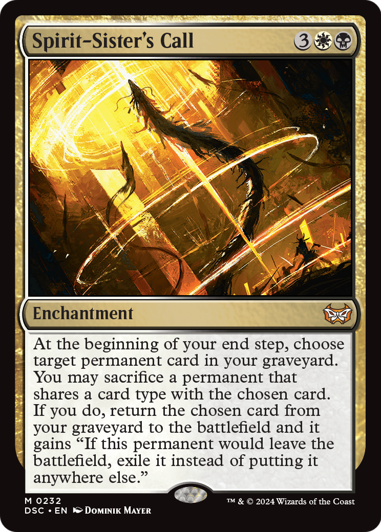 Spirit-Sister's Call (DSC-232) [Duskmourn: House of Horror Commander]