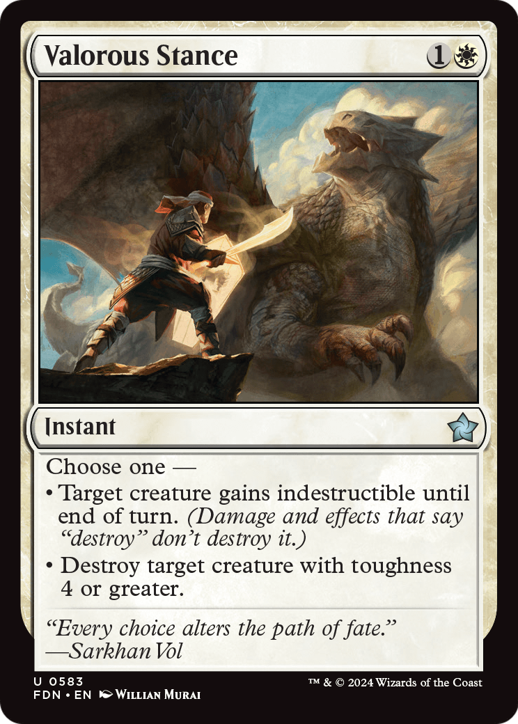 Valorous Stance (FDN-583) [Foundations]