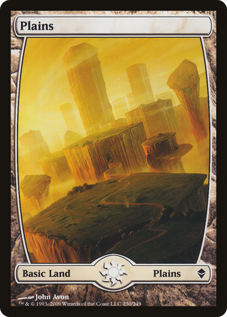 Plains (230) - Full Art (ZEN-230) [Zendikar] Foil