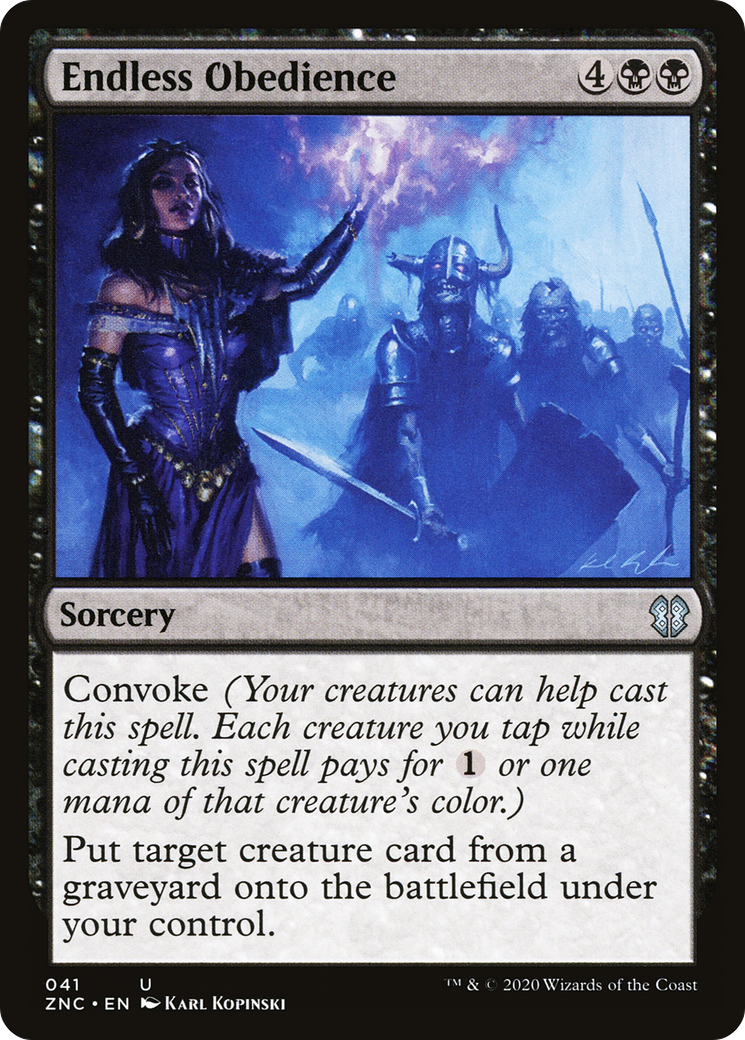 Endless Obedience (ZNC-041) [Zendikar Rising Commander]