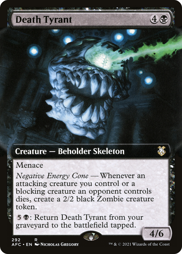 Death Tyrant (Extended Art) (AFC-292) [Forgotten Realms Commander]