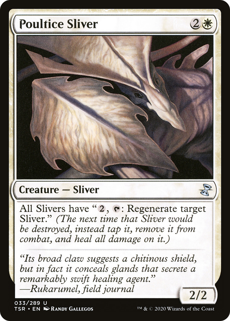 Poultice Sliver (TSR-033) [Time Spiral Remastered] Foil