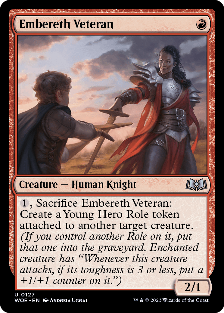 Embereth Veteran (WOE-127) [Wilds of Eldraine] Foil