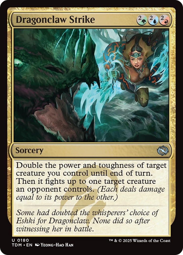 Dragonclaw Strike (TDM-180) [Tarkir: Dragonstorm] Foil