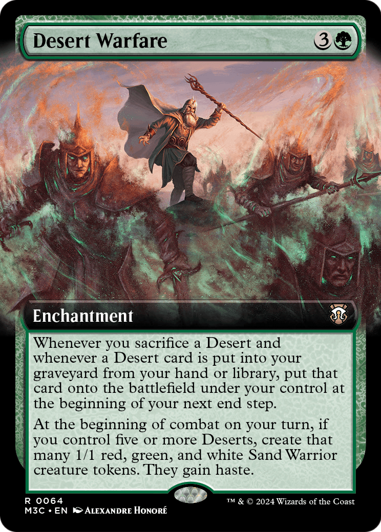 Desert Warfare (Extended Art) (M3C-064) [Modern Horizons 3 Commander]