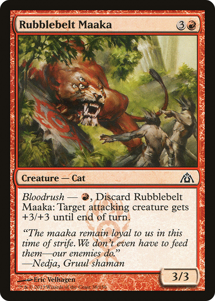 Rubblebelt Maaka (DGM-038) [Dragon's Maze] Foil