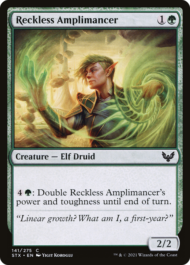 Reckless Amplimancer (STX-141) [Strixhaven: School of Mages] Foil
