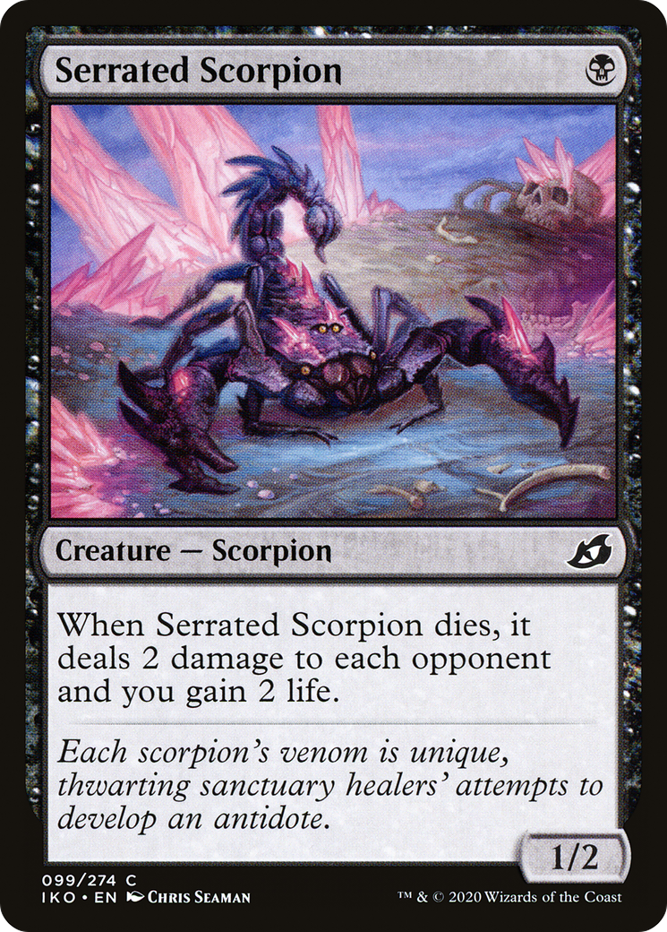 Serrated Scorpion (IKO-099) [Ikoria: Lair of Behemoths] Foil