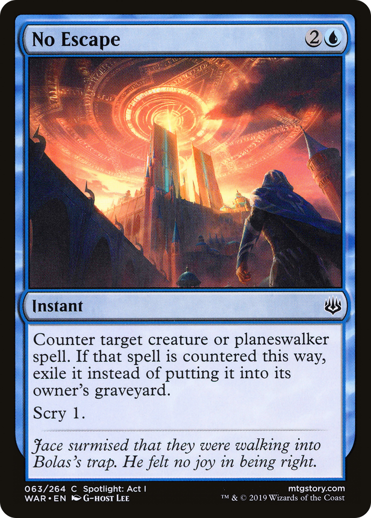No Escape (WAR-063) [War of the Spark] Foil