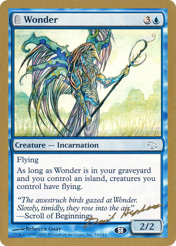 Wonder - 2003 Dave Humpherys (JUD) (SB) (WCD-DH54SB) [World Championship Decks 2003]