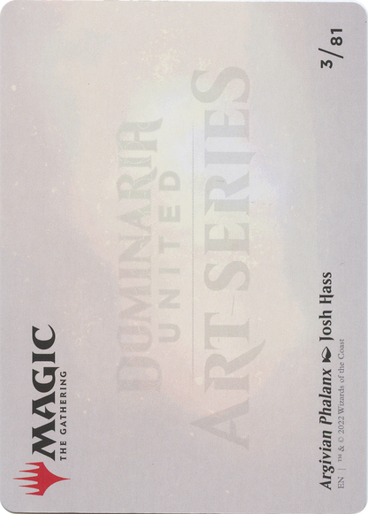 Argivian Phalanx // Argivian Phalanx (ADMU-003) (Borderless) [Dominaria United Art Series]