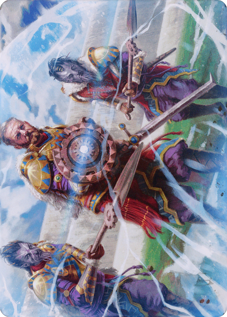 Argivian Phalanx // Argivian Phalanx (ADMU-003) (Borderless) [Dominaria United Art Series] Foil