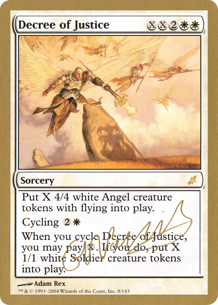 Decree of Justice - 2004 Gabriel Nassif (SCG) [World Championship Decks 2004]
