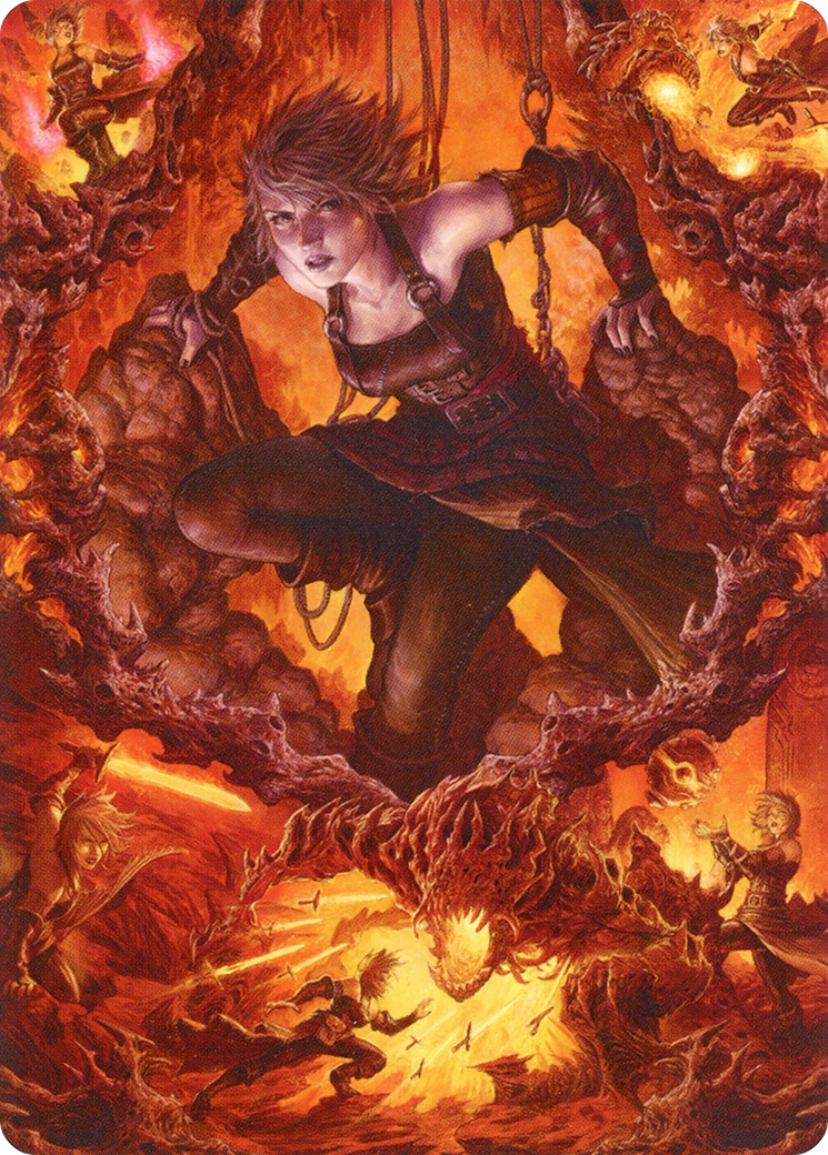 Nahiri, Heir of the Ancients // Nahiri, Heir of the Ancients (AZNR-004) (Borderless) [Zendikar Rising Art Series]