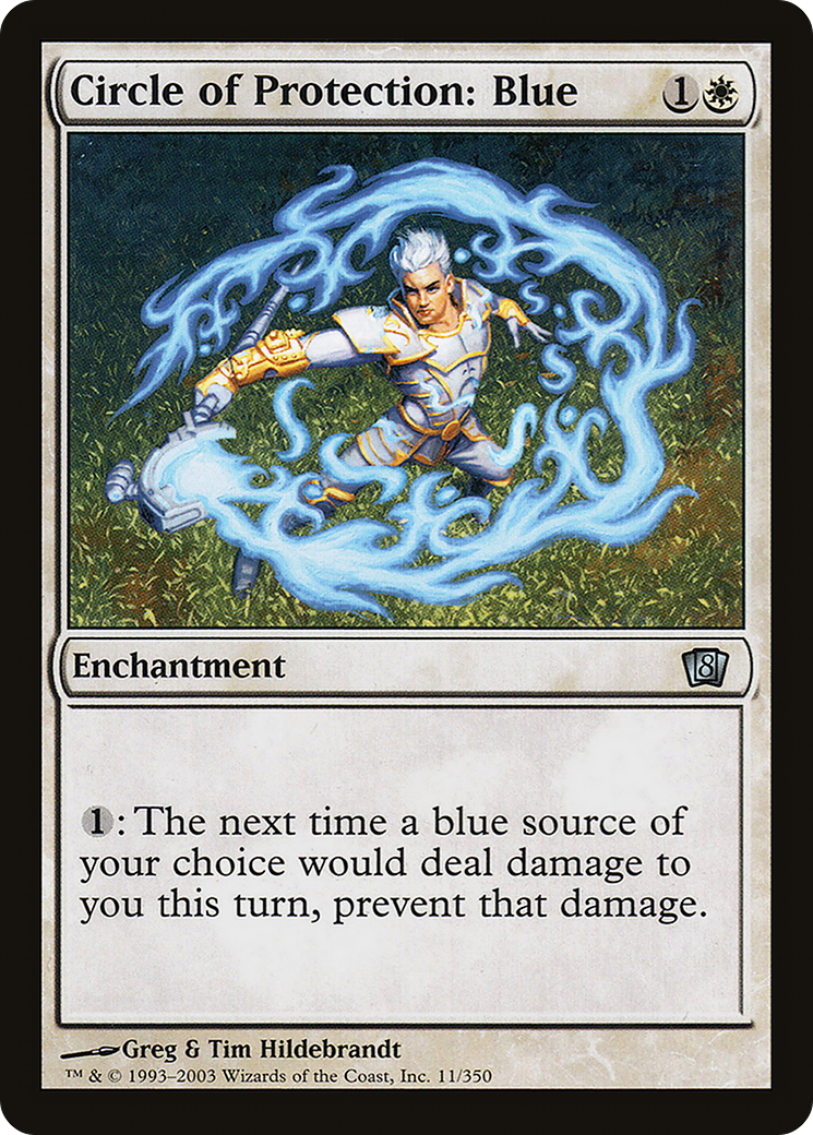Circle of Protection: Blue (8ED-011) [8th Edition]