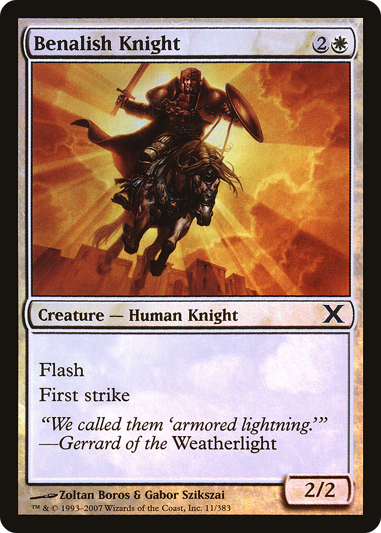 Benalish Knight (10E-11★) [Tenth Edition] Foil