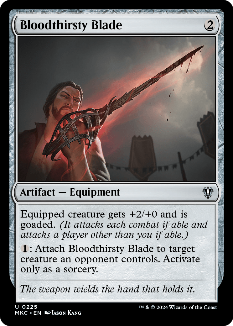 Bloodthirsty Blade (MKC-225) [Murders at Karlov Manor Commander]