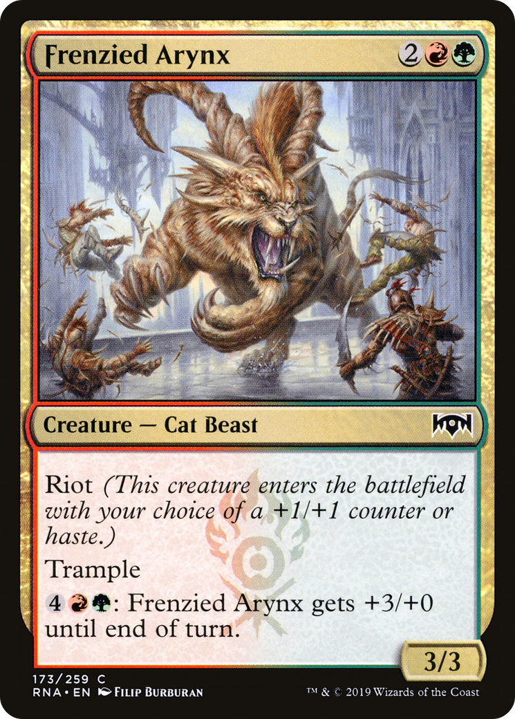 Frenzied Arynx (RNA-173) [Ravnica Allegiance] Foil
