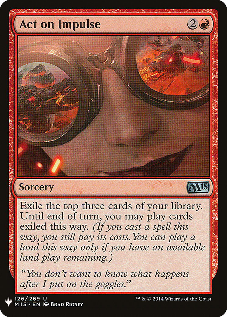 Act on Impulse (LIST-M15-126) [The List]