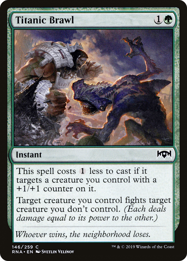 Titanic Brawl (RNA-146) [Ravnica Allegiance] Foil