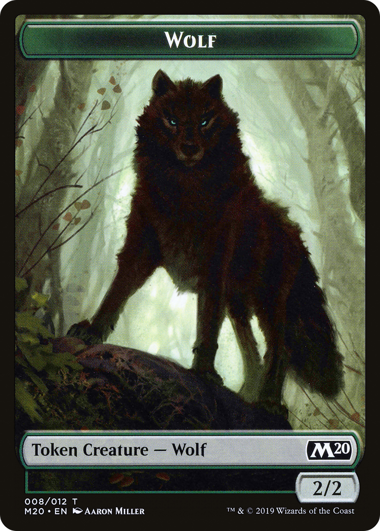 Wolf Token (M20-008) [Core Set 2020 Tokens]