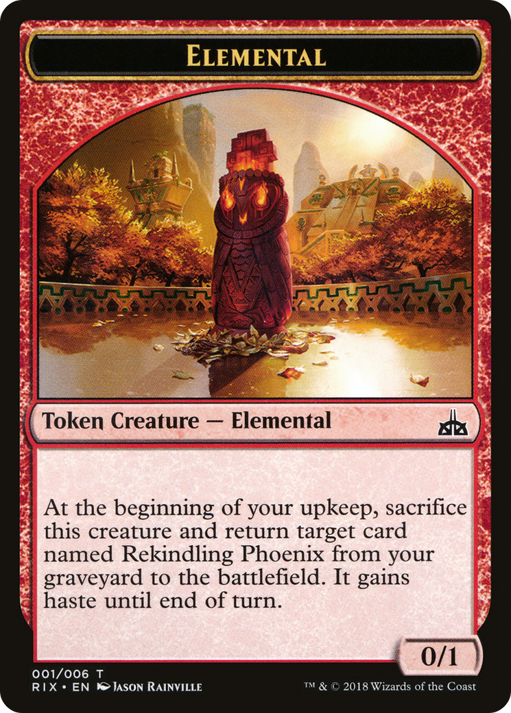 Elemental Token (RIX-001) [Rivals of Ixalan Tokens]