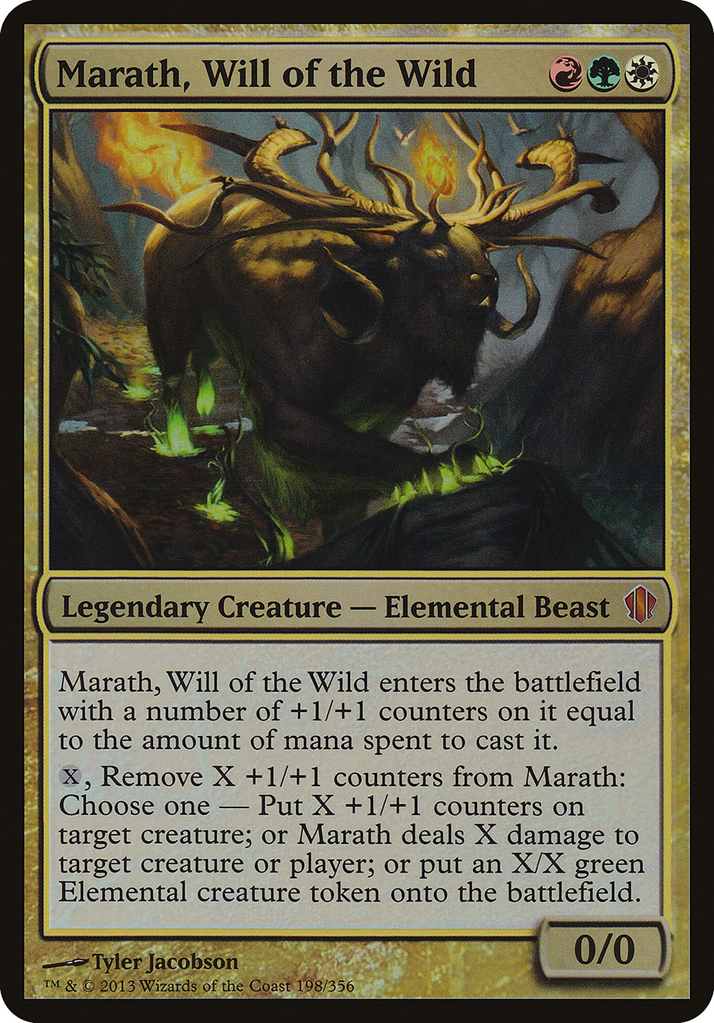 Marath, Will of the Wild (Commander 2013) (OVER-198) [Commander 2013 Oversized] Foil