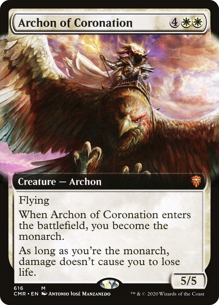 Archon of Coronation (Extended Art) (CMR-616) [Commander Legends]