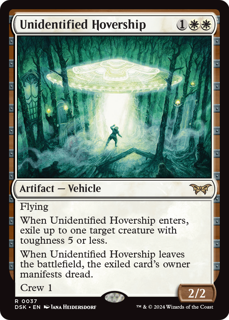 Unidentified Hovership (DSK-037) [Duskmourn: House of Horror] Foil