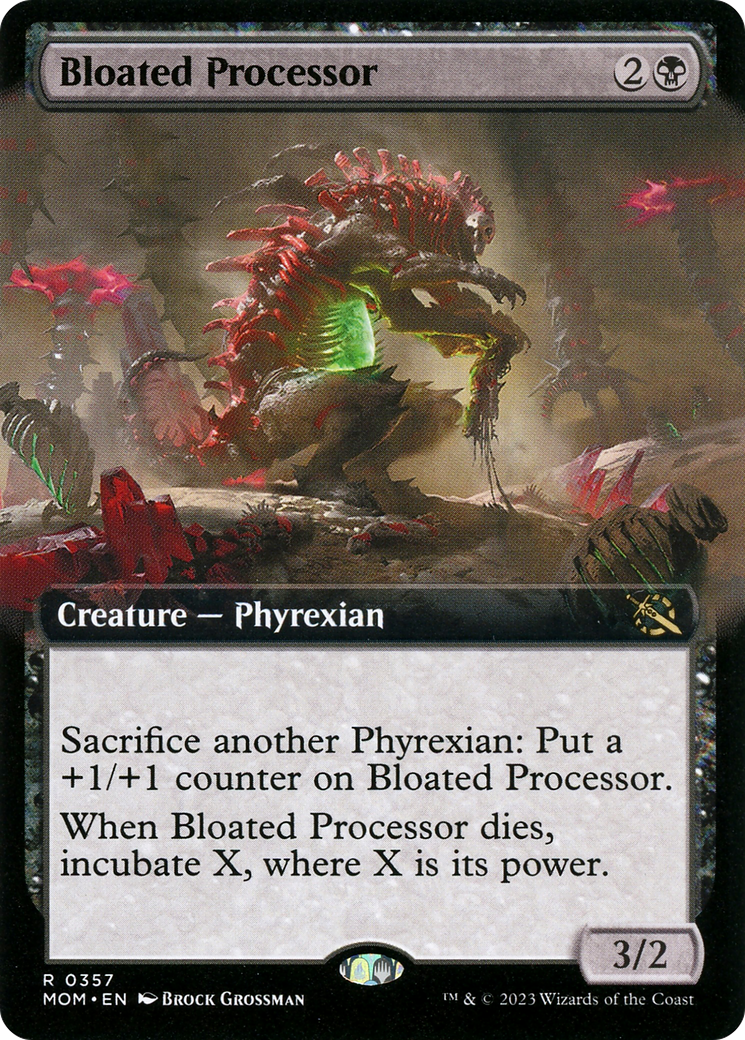 Bloated Processor (Extended Art) (MOM-357) [March of the Machine] Foil