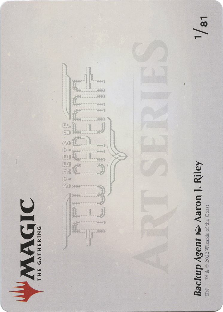 Backup Agent // Backup Agent (ASNC-001) (Borderless) [New Capenna Art Series] Foil