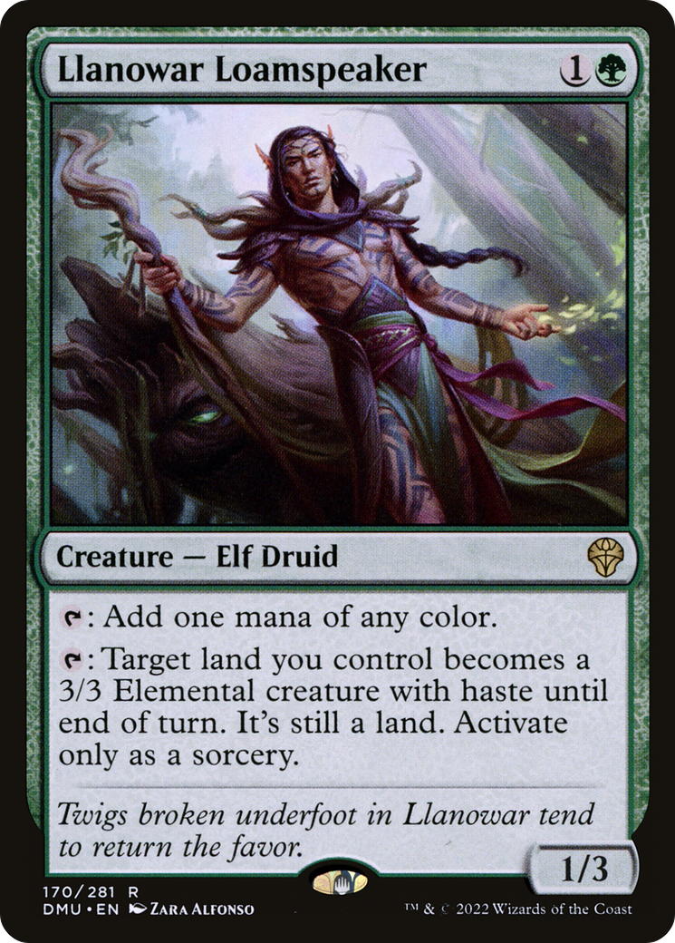 Llanowar Loamspeaker (DMU-170) [Dominaria United] Foil