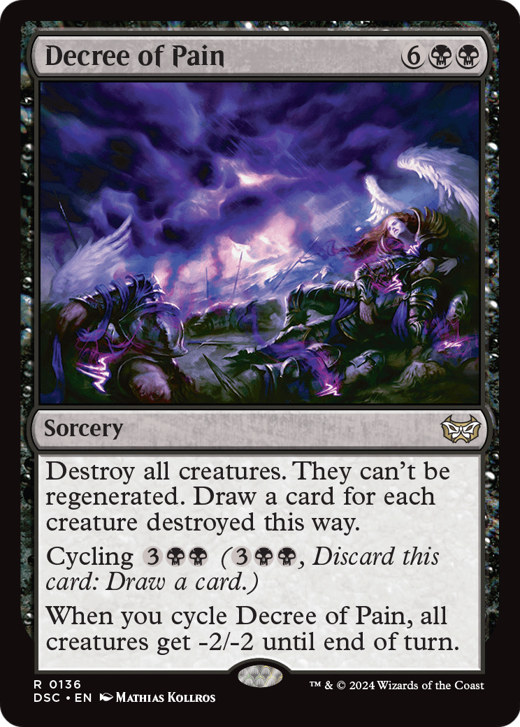 Decree of Pain (DSC-136) [Duskmourn: House of Horror Commander]