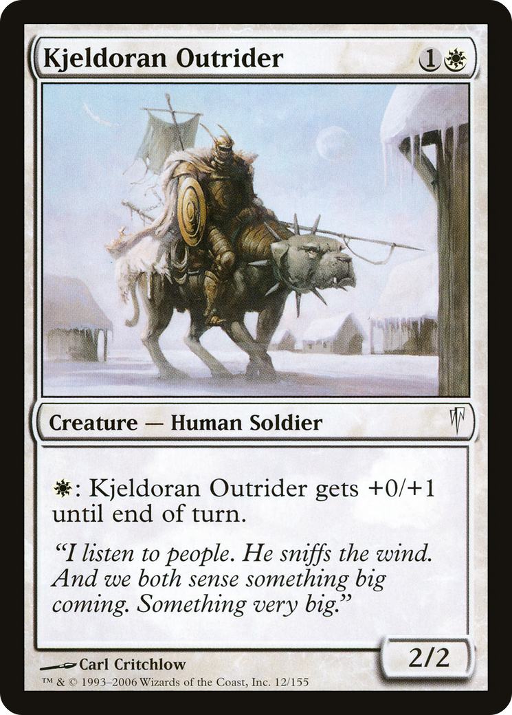 Kjeldoran Outrider (CSP-012) [Coldsnap]