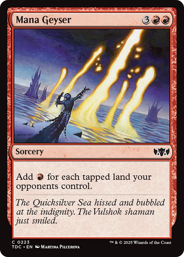 Mana Geyser (TDC-223) [Commander: Tarkir: Dragonstorm]