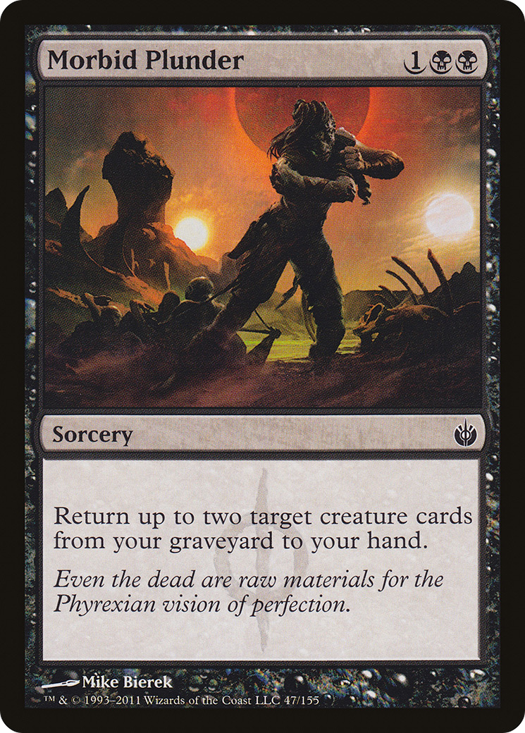 Morbid Plunder (MBS-047) [Mirrodin Besieged] Foil