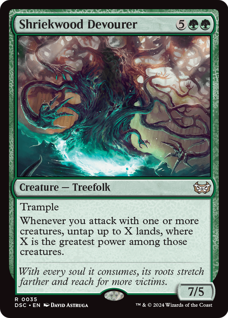 Shriekwood Devourer (DSC-035) [Duskmourn: House of Horror Commander]