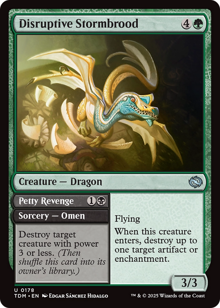 Disruptive Stormbrood (TDM-178) [Tarkir: Dragonstorm]