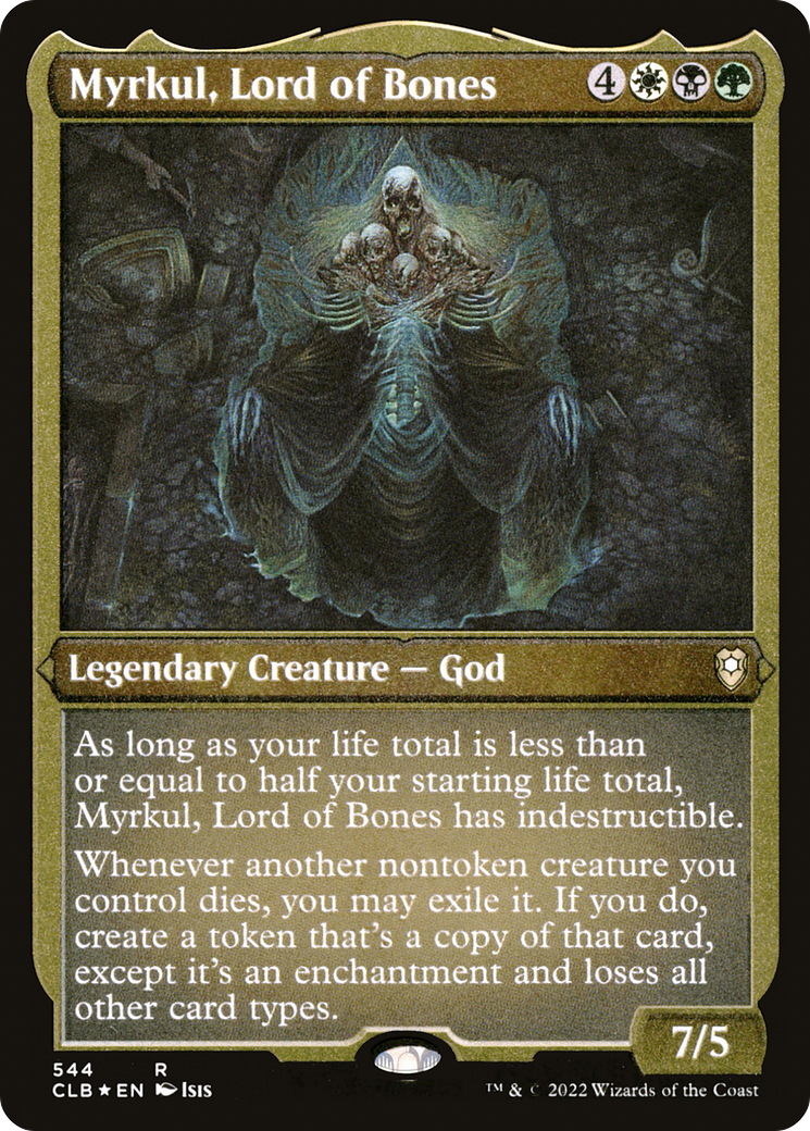 Myrkul, Lord of Bones (Foil Etched) (CLB-544) [Commander Legends: Battle for Baldur's Gate] Foil